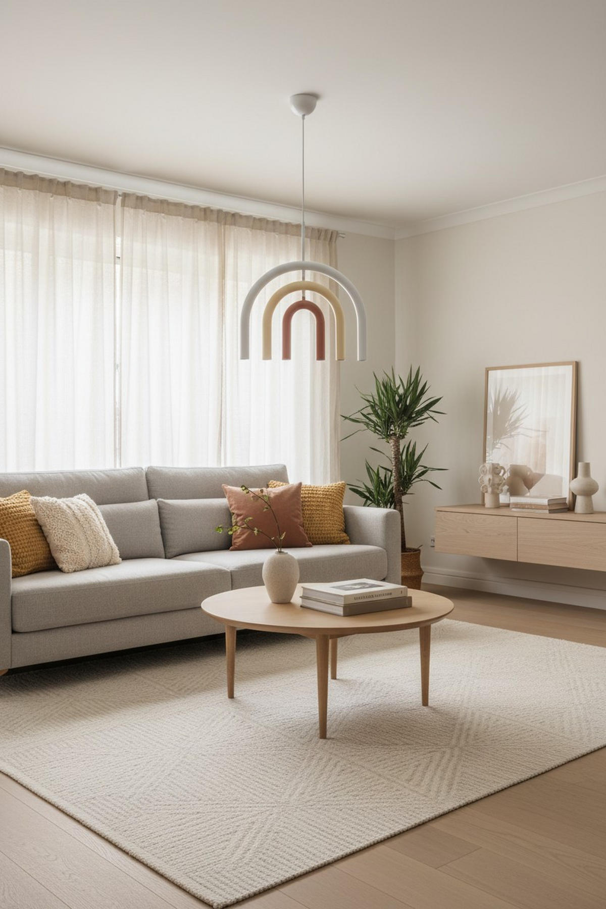 HÄNGELEUCHTE 45/35/120 cm    - Weiss/Rot, Design, Metall (45/35/120cm) - Collet's Monde