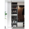 GARDEROBE 6-teilig  in 250/233/59 cm  - Anthrazit/Nussbaumfarben, Design, Holz/Holzwerkstoff (250/233/59cm) - Moderano