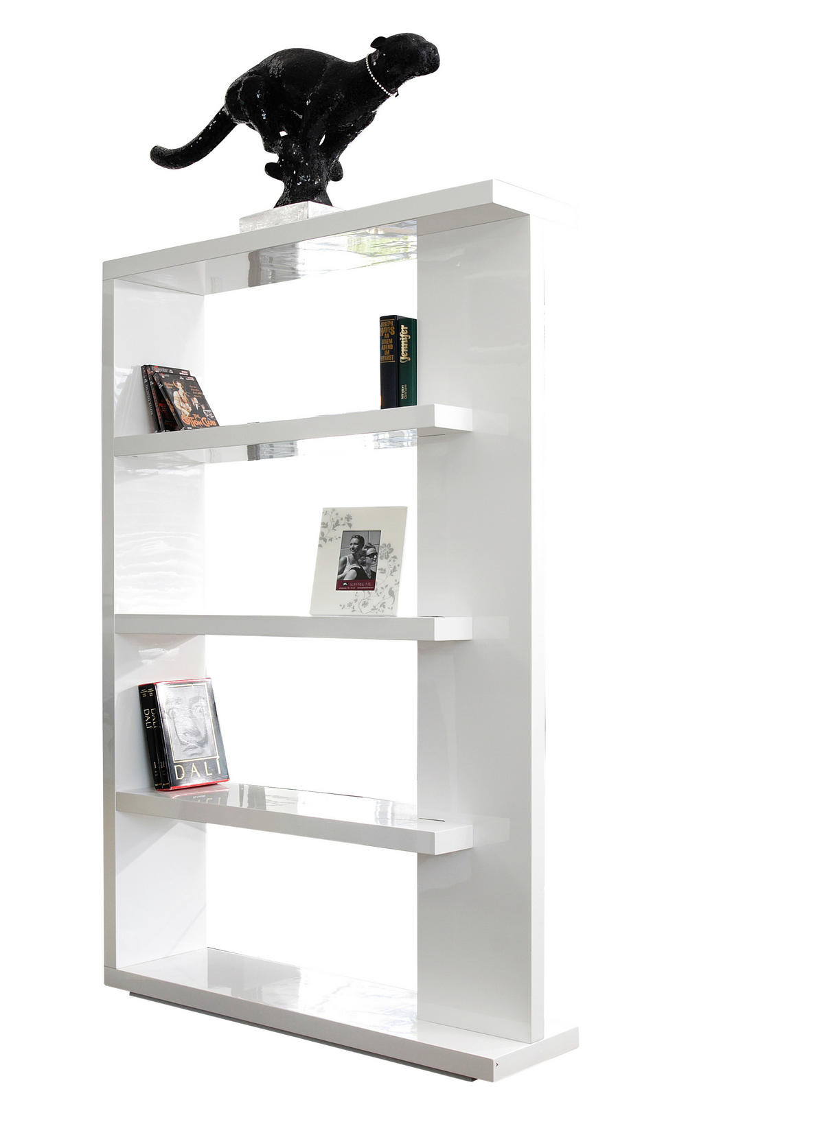 RAUMTEILER  in Holzwerkstoff   - Weiß Hochglanz/Weiß, Design, Holzwerkstoff (128/180/30cm) - MID.YOU