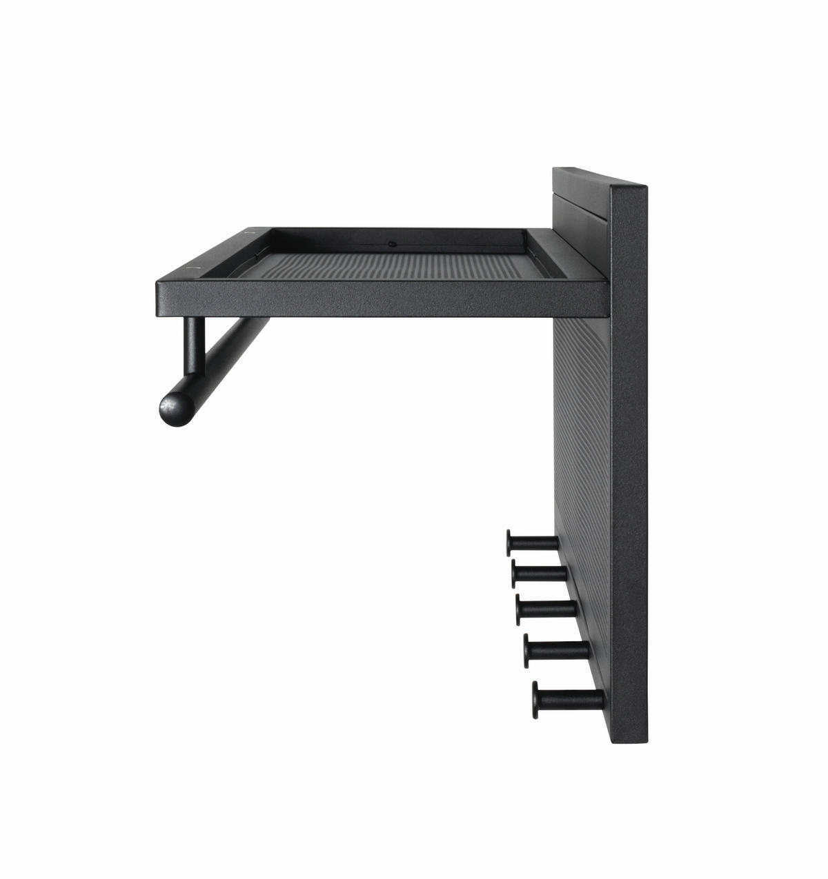 GARDEROBENPANEEL  in 75/30/26 cm  - Schwarz, MODERN, Metall (75/30/26cm)