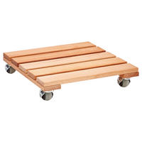 PFLANZENROLLER  - Buchefarben, Natur, Holz/Kunststoff (35/8,5/35cm) - Linea Natura