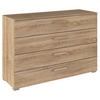 KOMMODE  in 120/81/42 cm  - Silberfarben/Sonoma Eiche, Design, Holzwerkstoff/Kunststoff (120/81/42cm) - Novel