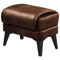 HOCKER Mikrovelours Braun  - Schwarz/Braun, MODERN, Kunststoff/Textil (62/49/43cm) - MID.YOU