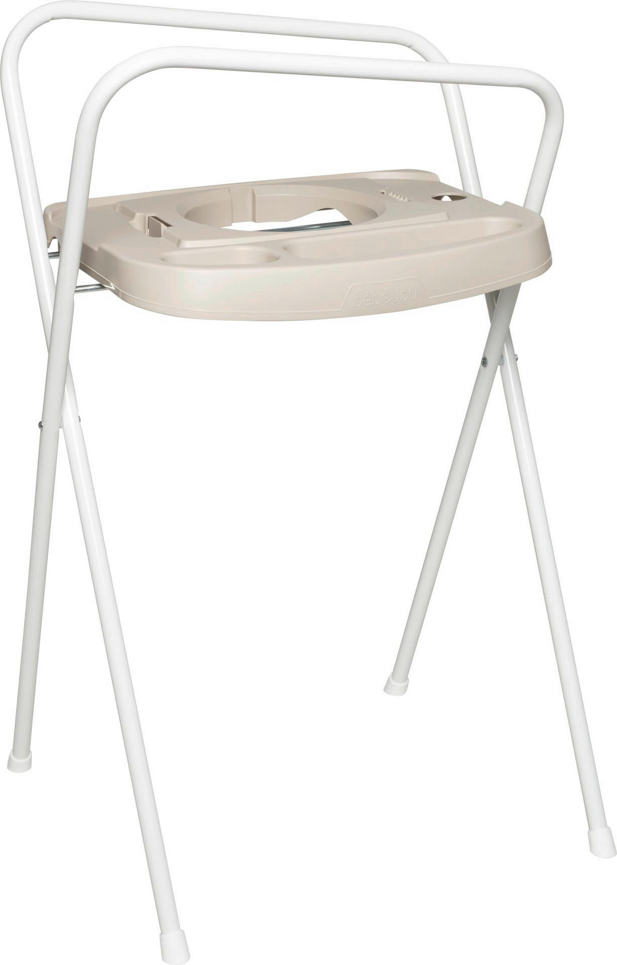 BADEWANNENSTÄNDER  - Taupe, Basics, Metall (61.2/8.5/110cm) - Bebe Jou