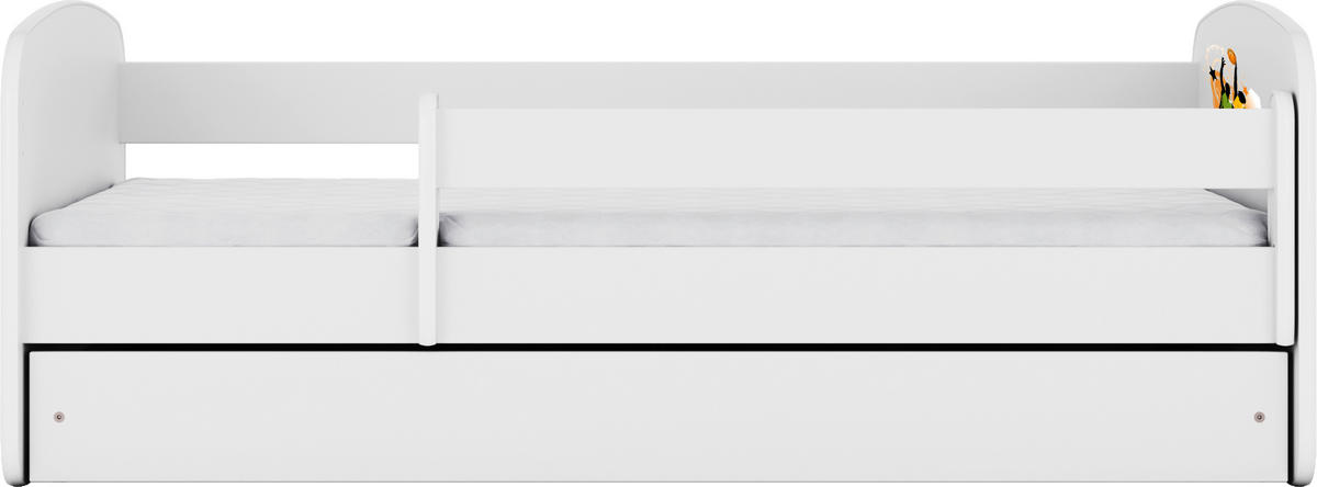 KINDER-/JUNIORBETT - Birkefarben/Weiß, MODERN, Holz/Holzwerkstoff (80/160cm) - MID.YOU