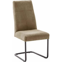 SCHWINGSTUHL  in Cord  - Rostfarben/Schwarz, Modern, Textil/Metall (50/102/63cm) - Carryhome