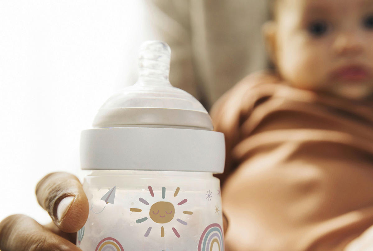 BABYFLASCHE  - Multicolor, Basics, Kunststoff (7cm) - Mepal