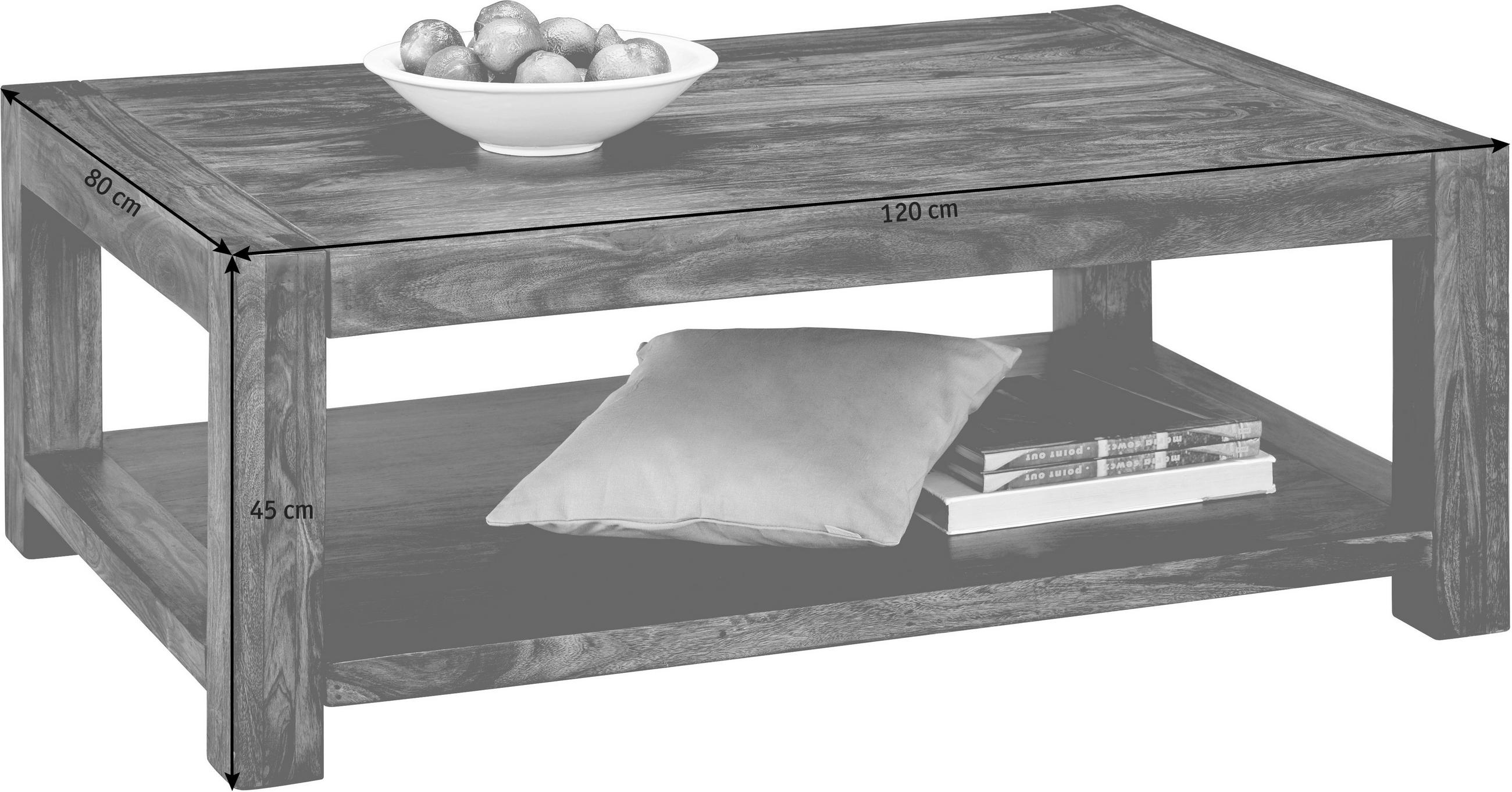 KONFERENČNÍ STOLEK, barvy sheesham, dřevo, 120/80/45 cm - barvy sheesham, Lifestyle, dřevo (120/80/45cm) - Landscape