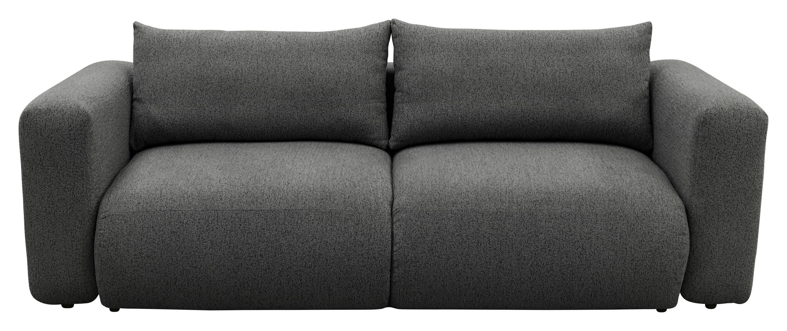 SCHLAFSOFA Flachgewebe Anthrazit  inkl.  - Anthrazit/Schwarz, MODERN, Kunststoff/Textil (248/94/109cm) - Carryhome