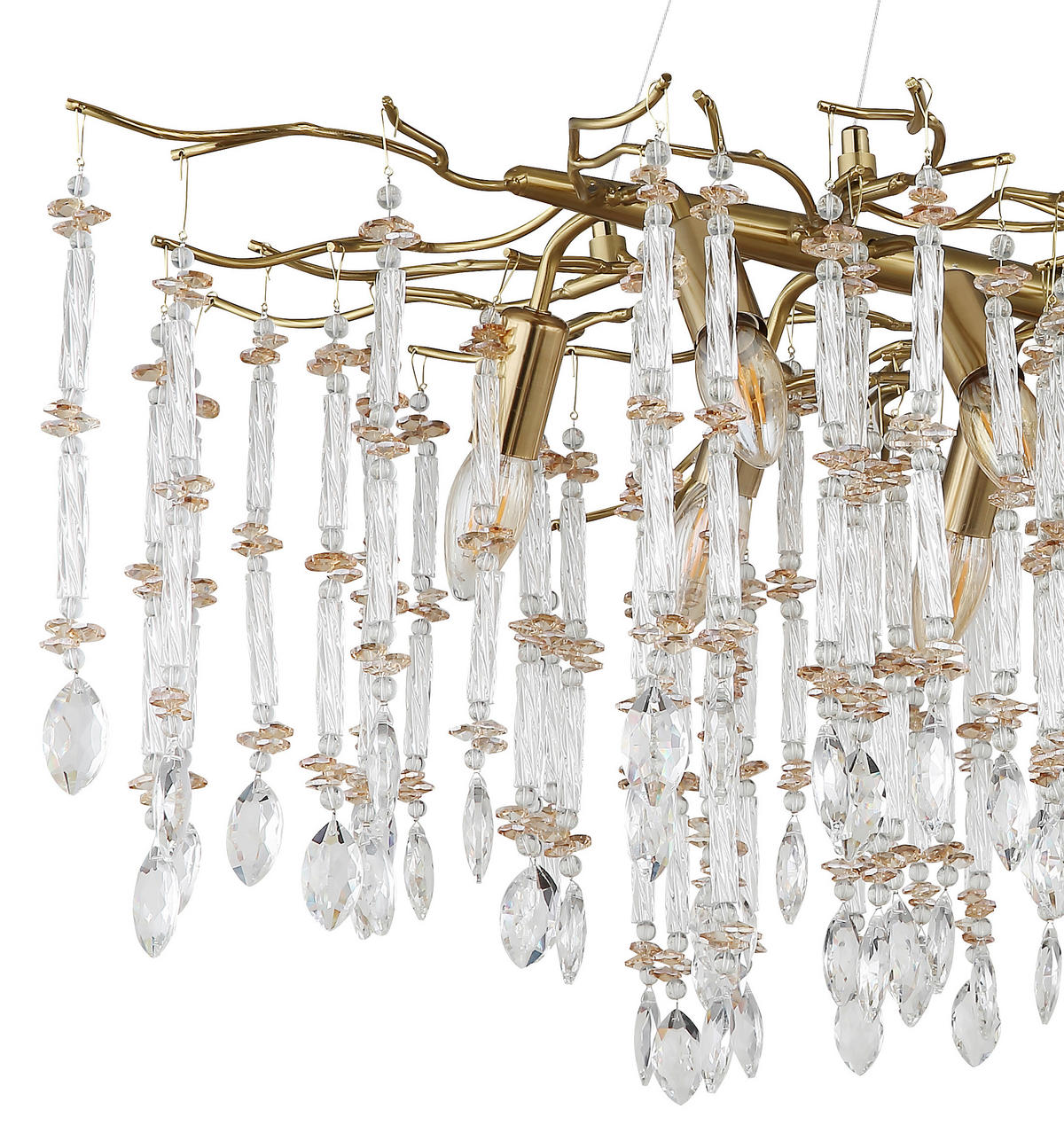 HÄNGELEUCHTE 100/60/120 cm  - Klar/Transparent, Design, Glas/Kunststoff (100/60/120cm) - Globo