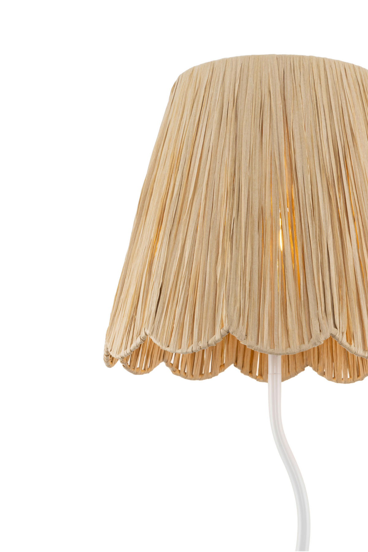 STEHLEUCHTE 40/155 cm    - Naturfarben/Weiß, KONVENTIONELL, Papier/Metall (40/155cm) - Collet's Monde