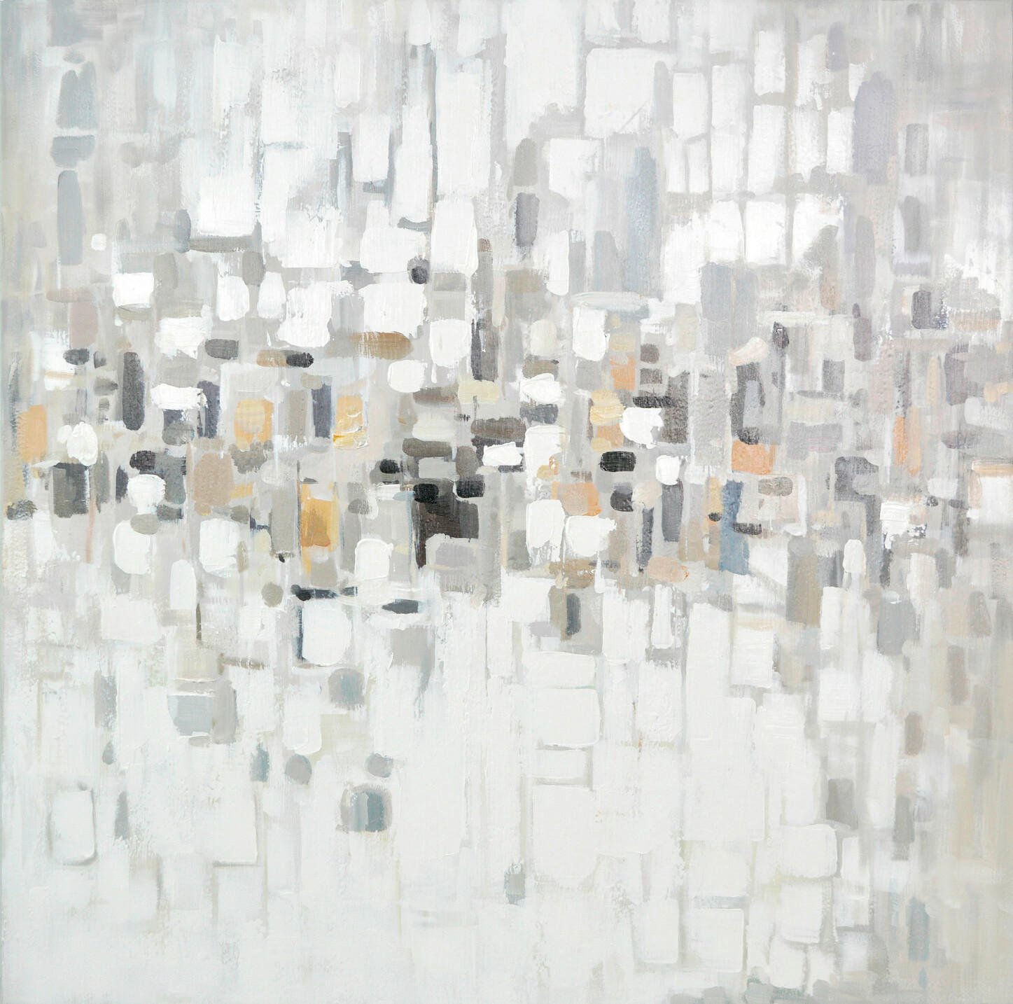 LEINWANDBILD Abstraktes 100/100 cm  - Weiß/Grau, Design, Holz/Textil (100/100cm) - Monee