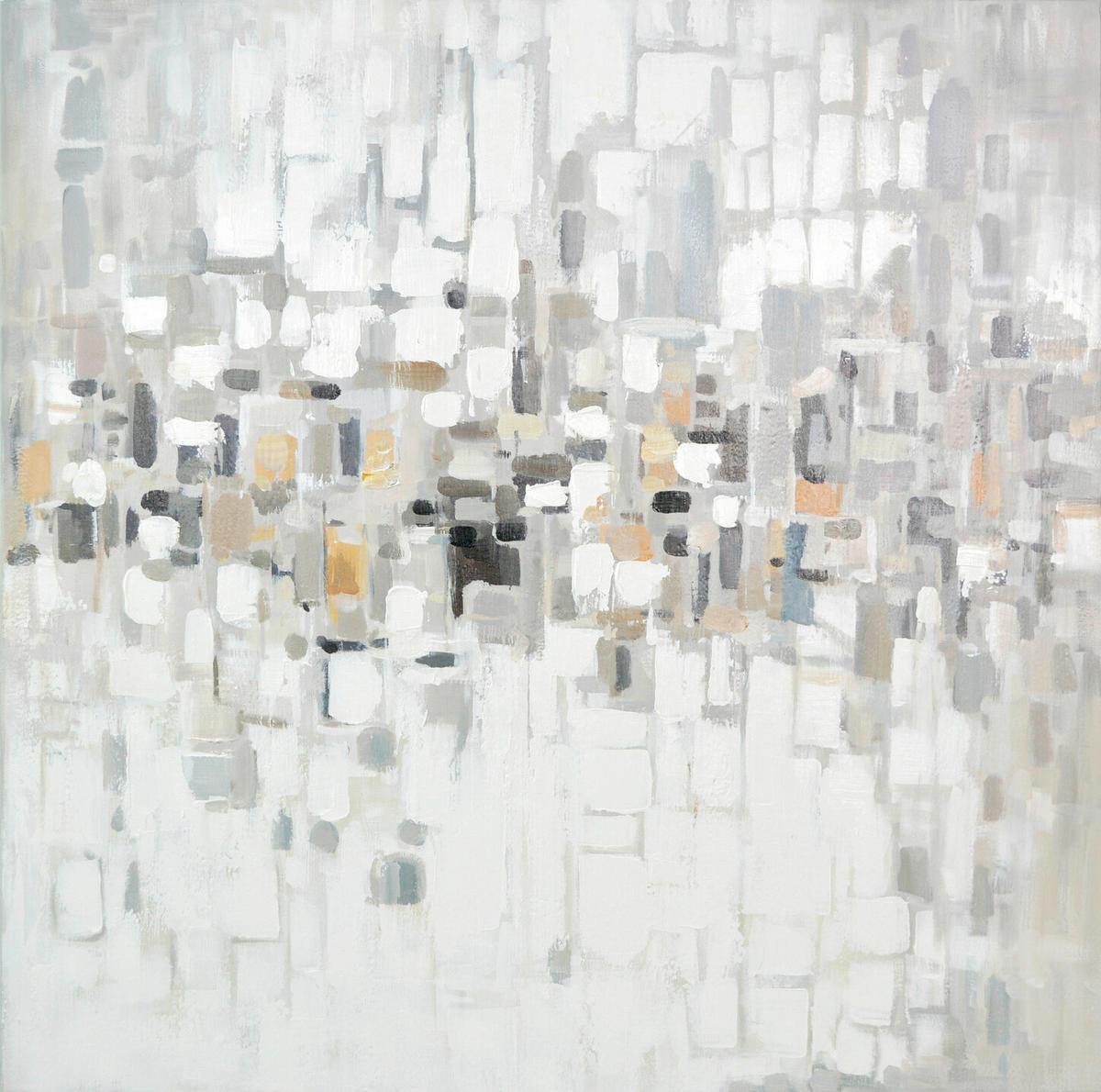 LEINWANDBILD Abstraktes 100/100 cm  - Weiß/Grau, Design, Holz/Textil (100/100cm) - Monee