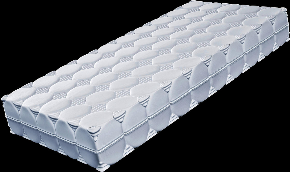 TASCHENFEDERKERNMATRATZE 90/200 cm Höhe ca. 21 cm 7 -Zonen - Weiß, Basics, Textil (90/200cm) - Boxxx