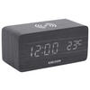 WECKER Clock Block Schwarz 15/7,1/7,4 cm  - Schwarz, Basics, Holzwerkstoff (15/7,1/7,4cm) - Karlsson