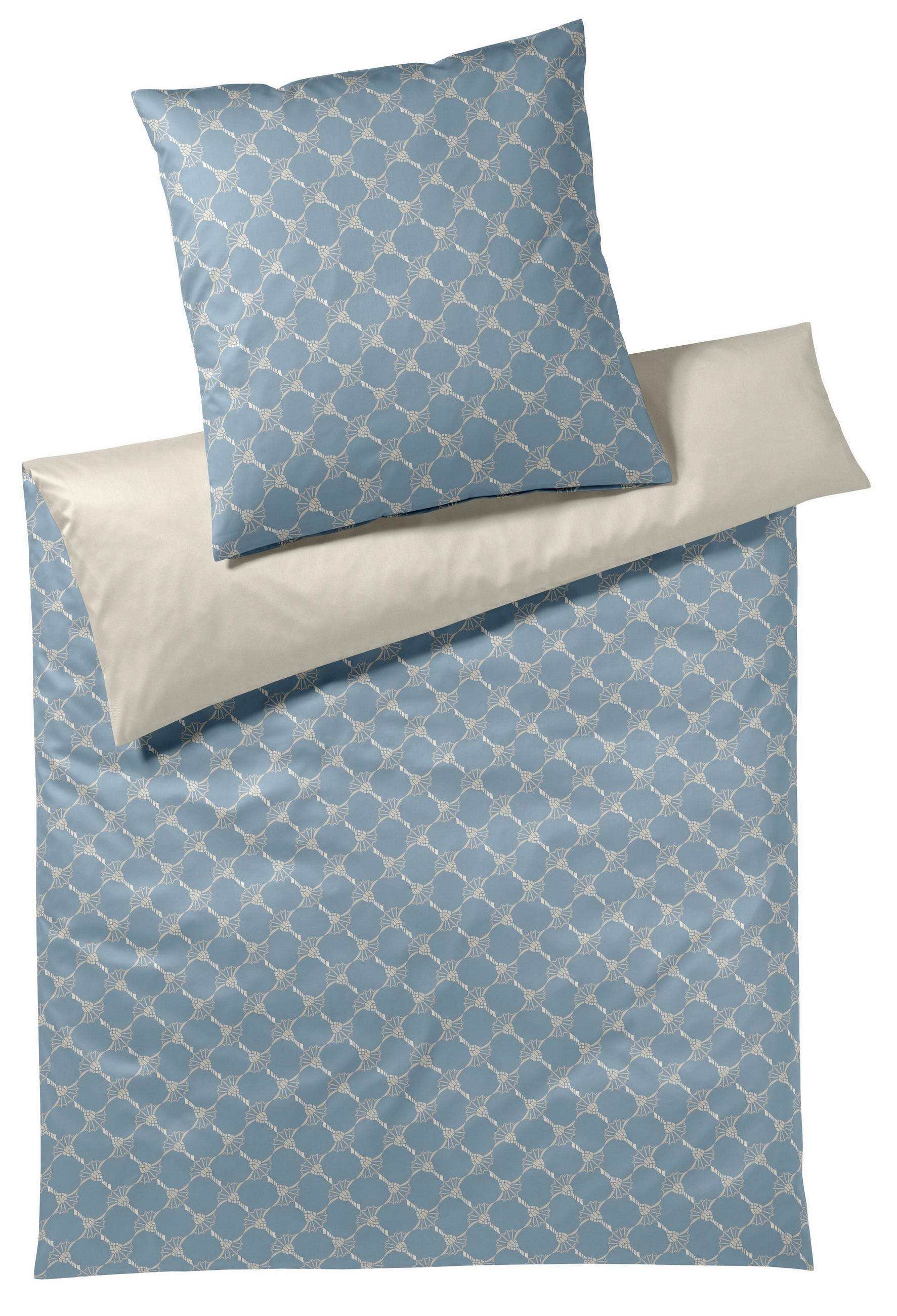 POSTEĽNÁ BIELIZEŇ, makosatén, svetlomodrá, 140/200 cm  - svetlomodrá, Basics, textil (140/200cm) - Joop!