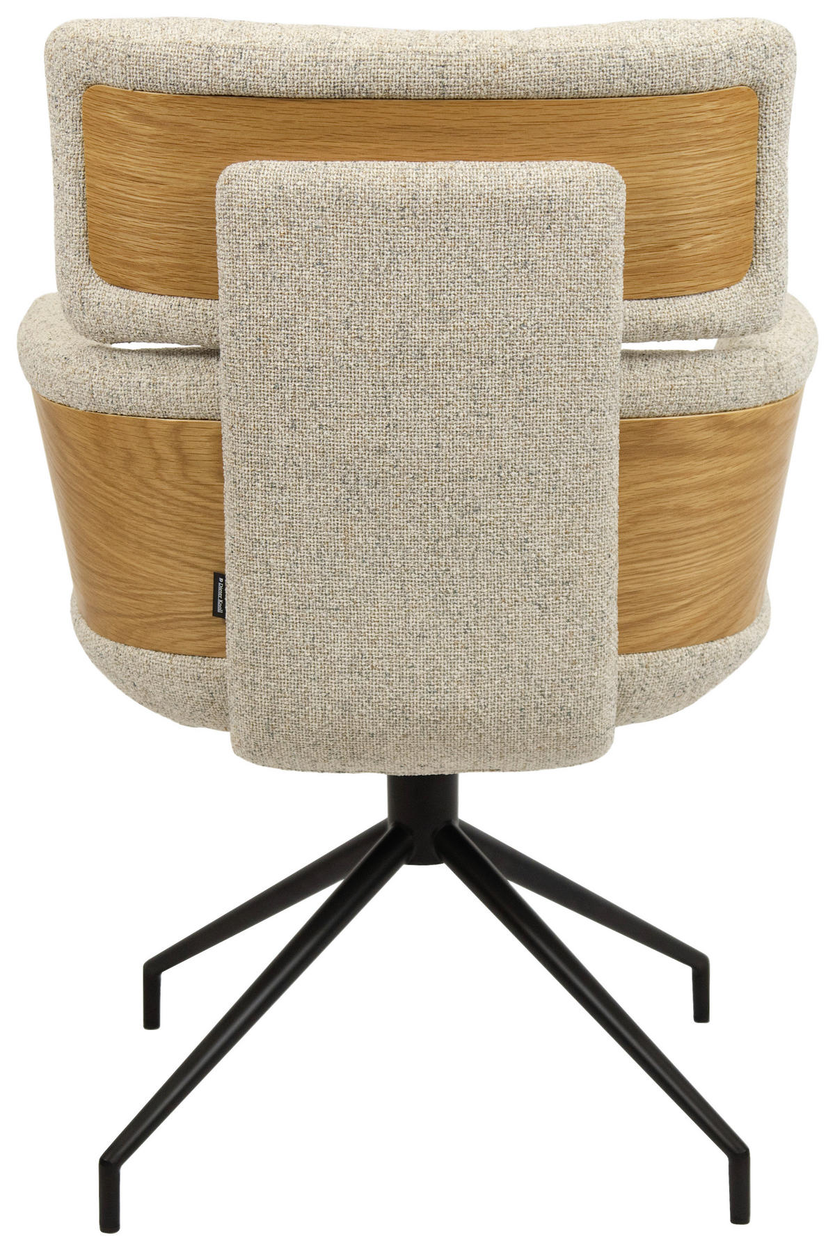 ARMLEHNSTUHL  in Eisen Webstoff  - Eichefarben/Beige, Design, Holz/Textil (62/92/66cm) - Dieter Knoll
