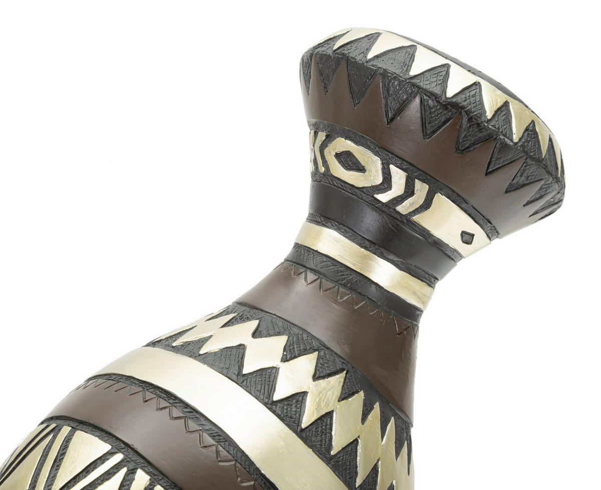 SKULPTUR - Goldfarben/Schwarz, Basics, Kunststoff (23/38.5/19cm)