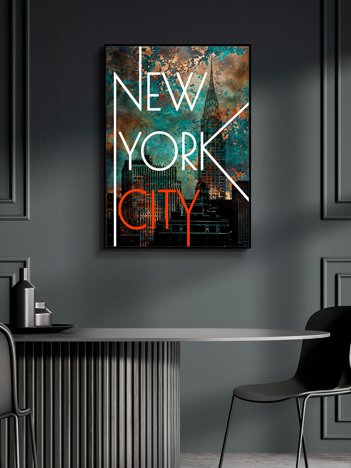 GLASBILD 50/70 cm  - Multicolor/Schwarz, LIFESTYLE, Glas/Holzwerkstoff (50/70cm) - Monee