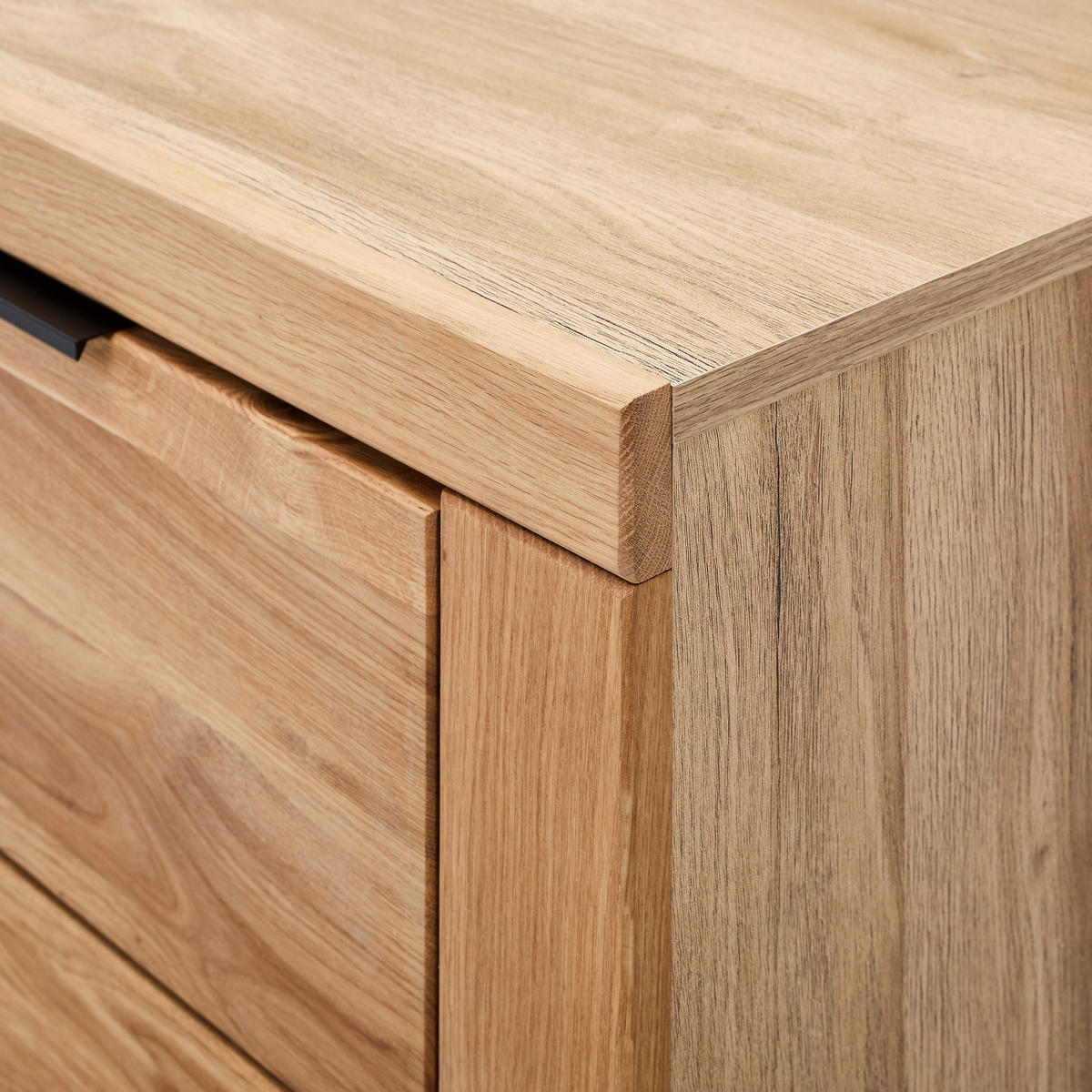 SCHUHSCHRANK Eiche teilmassiv Eichefarben  - Eichefarben/Schwarz, KONVENTIONELL, Holz/Holzwerkstoff (80/107/40cm) - Carryhome