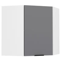ECKOBERSCHRANK 57/60/57 cm  - Weiss/Anthrazit, Trend, Holzwerkstoff/Kunststoff (57/60/57cm) - MID.YOU