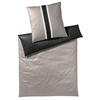 BETTWÄSCHESET Makosatin 160/210 cm  70 cm/50 cm  - Schwarz, Basics, Textil (160/210cm) - Joop!