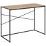 SCHREIBTISCH - Eichefarben/Schwarz, Trend, Holzwerkstoff/Metall (100/75/45cm) - Carryhome SCHREIBTISCH - Eichefarben/Schwarz, Trend, Holzwerkstoff/Metall (100/75/45cm) - Carryhome