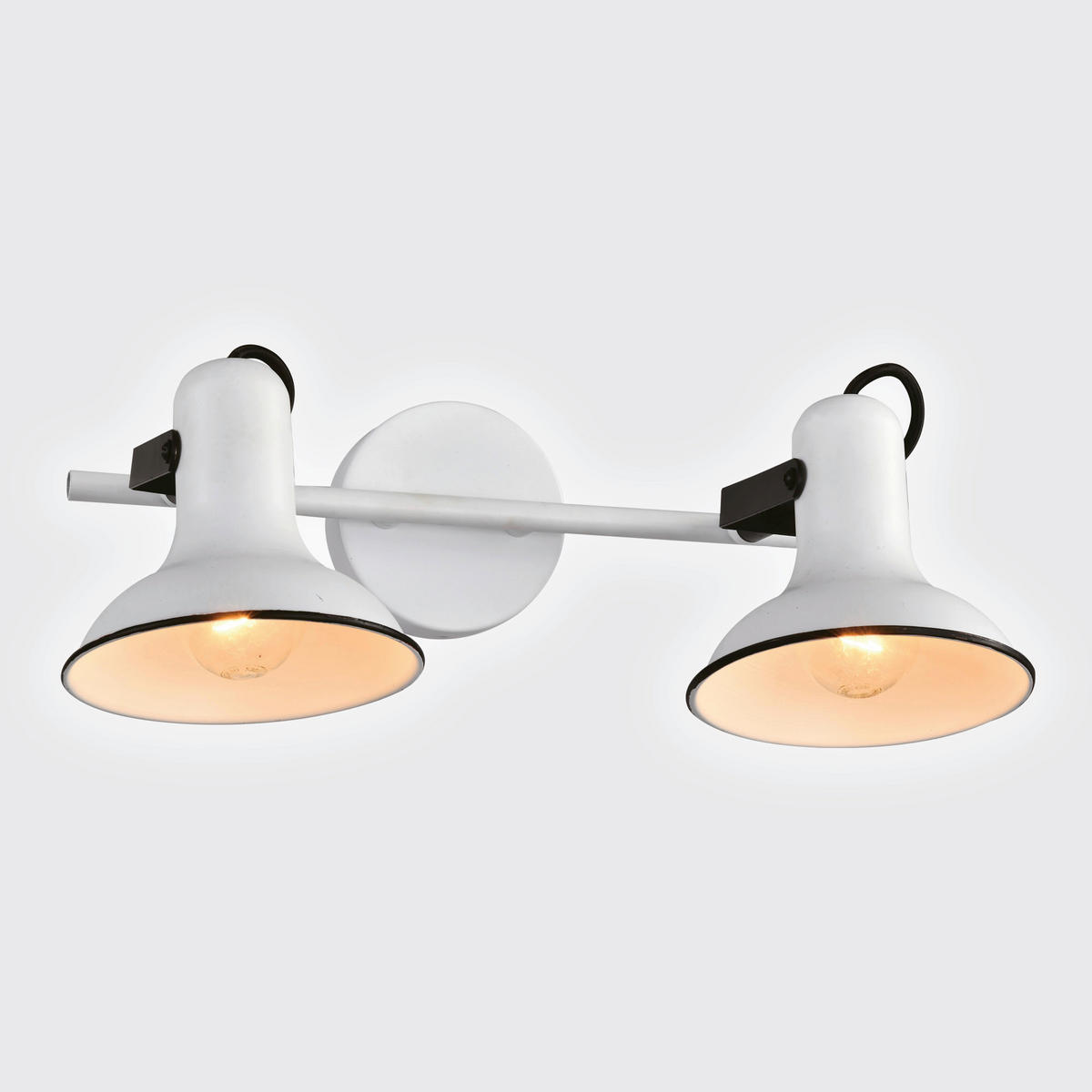 SPOTLÁMPA - fekete/fehér, Basics, fém (13.3/30/21cm)