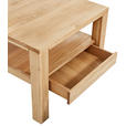 COUCHTISCH Wildeiche massiv 75/75/58 cm quadratisch Eichefarben  - Eichefarben, Natur, Holz (75/75/58cm) - Linea Natura