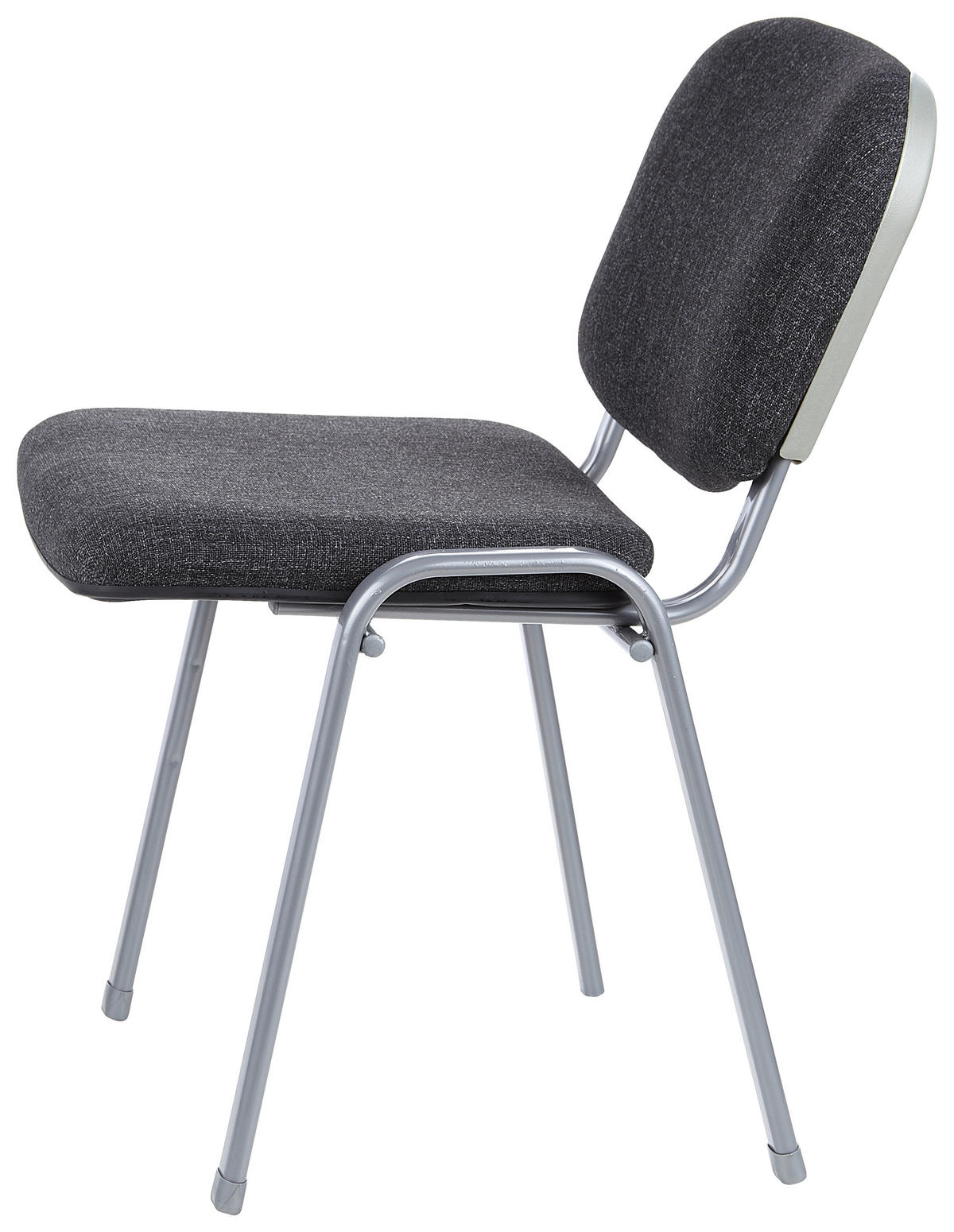 BESUCHERSTUHL Anthrazit  - Anthrazit/Silberfarben, Basics, Textil/Metall (58/84/48cm) - MID.YOU