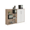 AKTENSCHRANK Sonoma Eiche, Weiß  - Weiß/Sonoma Eiche, MODERN, Holzwerkstoff (168,8/113,6/33cm) - MID.YOU