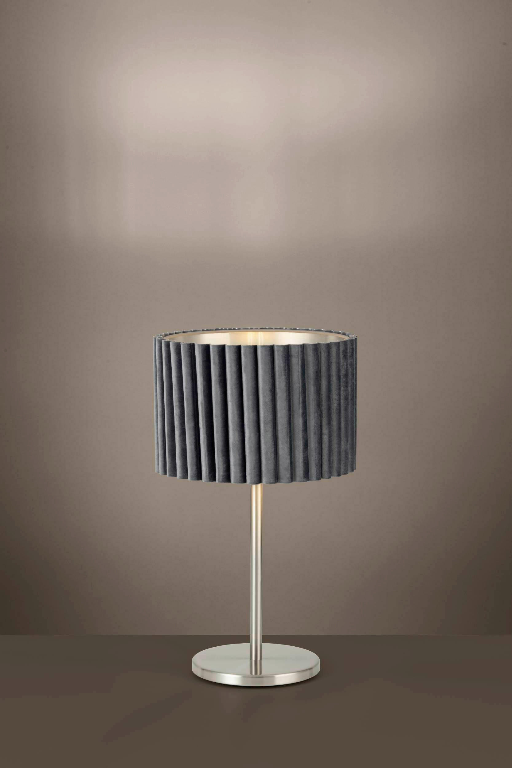 BORDSLAMPA   - grå, Basics, metall/textil (52cm) - Eglo