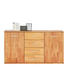 KOMMODE Kernbuche massiv Buchefarben - Buchefarben/Silberfarben, Design, Holz/Metall (165/90/40cm) - Carryhome