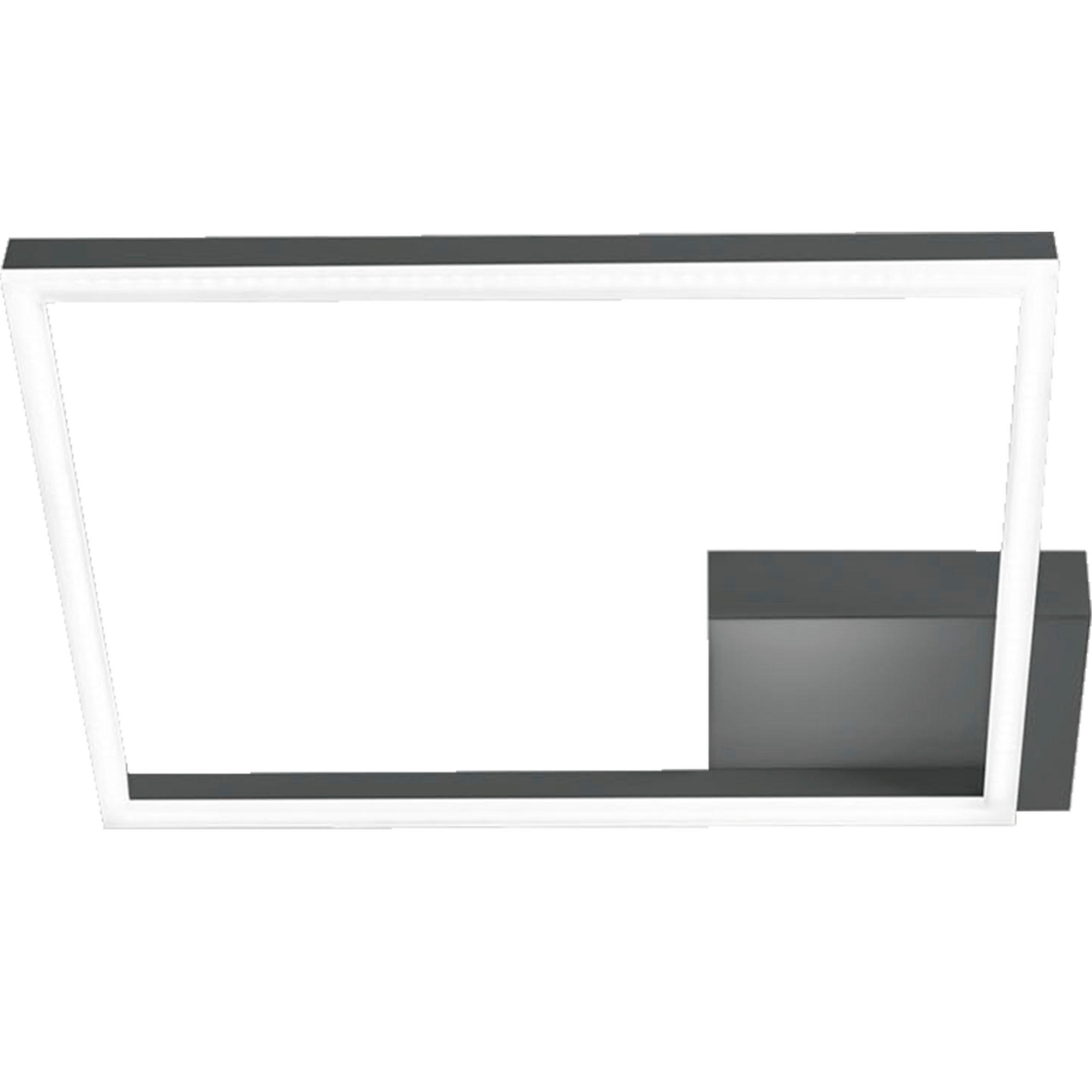 Fabas Luce Led-Wandleuchte Bard Anthrazit 45x6.5x45 cm