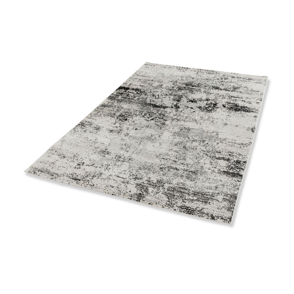 Thumbnail - Novel Webteppich Antea, Schwarz, Beige, Textil, rechteckig, 133x190 cm, Bsci, Oeko-Tex® Standard 100, für Fußbodenheizun...