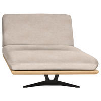 OTTOMANE Flachgewebe Sandfarben  - Sandfarben/Beige, Design, Holz/Textil (114/92/165cm) - Dieter Knoll