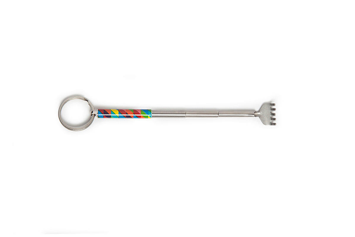 MASÁŽNA POMÔCKA - viacfarebná, Basics, kov (6,5/1,2/10,3cm) - Kikkerland