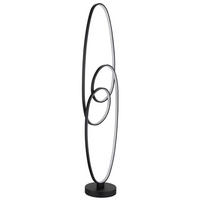 STOJACÍ LED LAMPA, 29/20/122 cm - bílá/černá, Design, kov/plast (29/20/122cm) - Globo