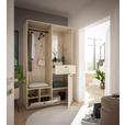 GARDEROBE 4-teilig  in 120/200/50 cm  - Kaschmir/Eichefarben, Design, Glas/Holzwerkstoff (120/200/50cm) - Xora