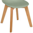 KINDERSTUHL - Buchefarben/Grün, Trend, Holz/Kunststoff (31/57/38cm) - My Baby Lou