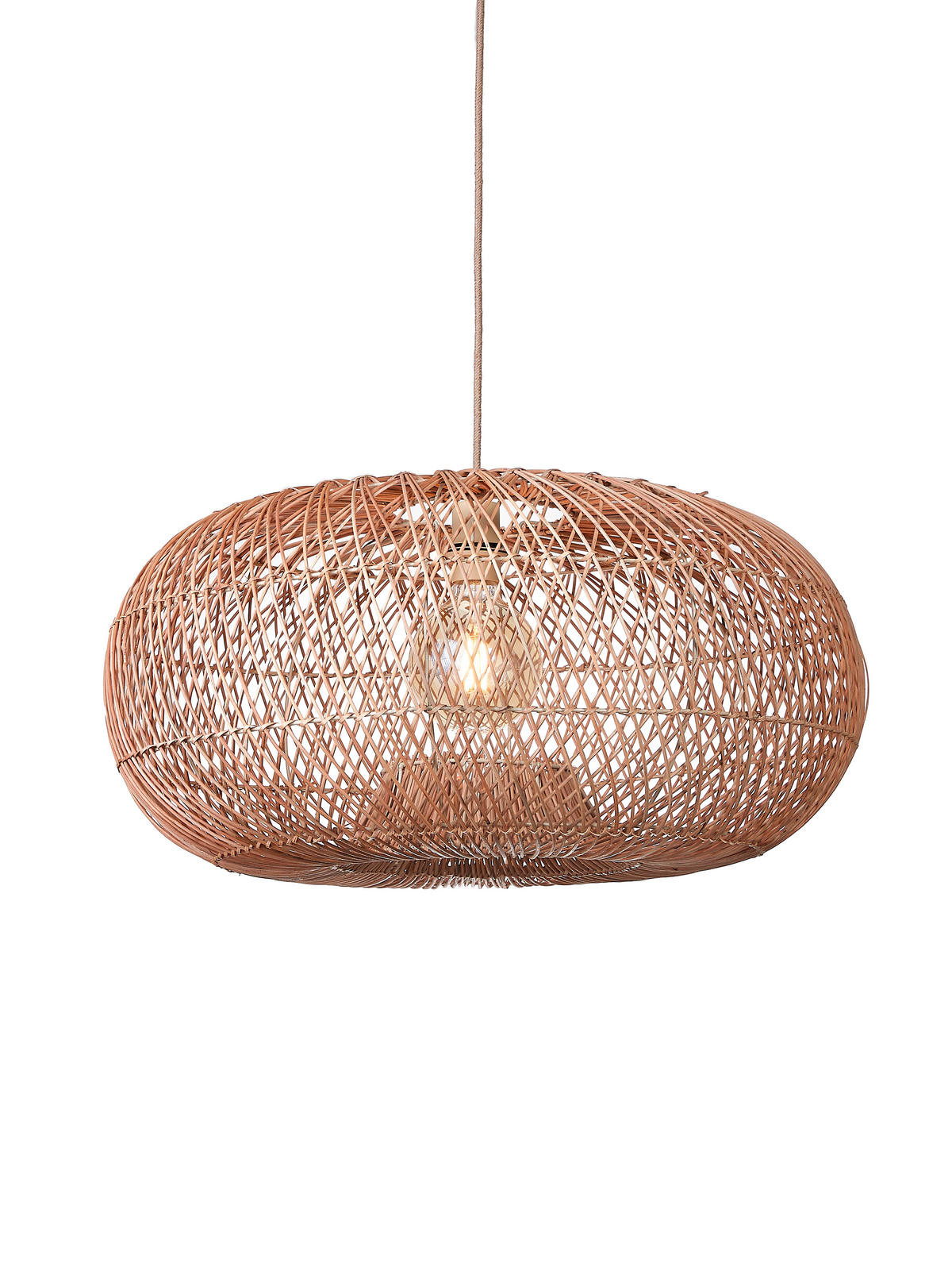 HÄNGELEUCHTE Good & Mojo 70/34 cm   - Naturfarben, Basics, Holz (70/34cm) - Good & Mojo