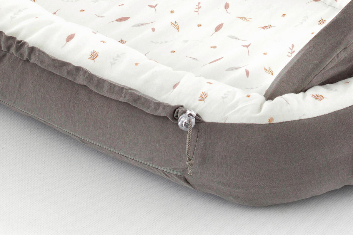 KUSCHELNEST Home Premium  84/47/13 cm   - Dunkelgrau/Creme, Basics, Textil (84/47/13cm) - Träumeland