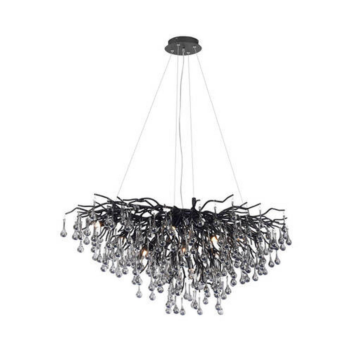 LUSTER, 100/50/250 cm  - čierna, Design, kov/plast (100/50/250cm) - Paul Neuhaus