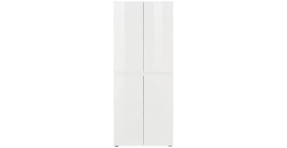 SCHUHSCHRANK 80/200/34 cm  - Schwarz/Weiß, Design, Holzwerkstoff/Kunststoff (80/200/34cm) - Xora