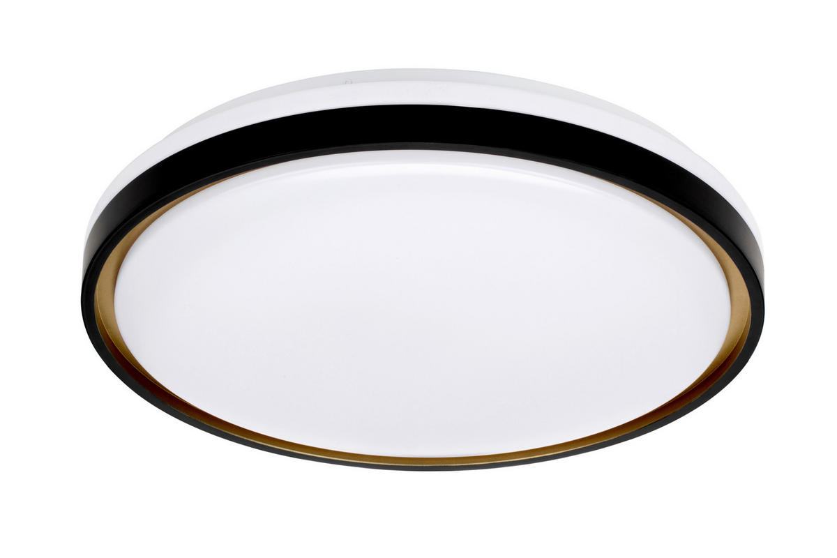 LED SVJETILJKA STROPNA  - bijela/zlatne boje, Basics, metal/plastika (49/6,7cm) - Novel