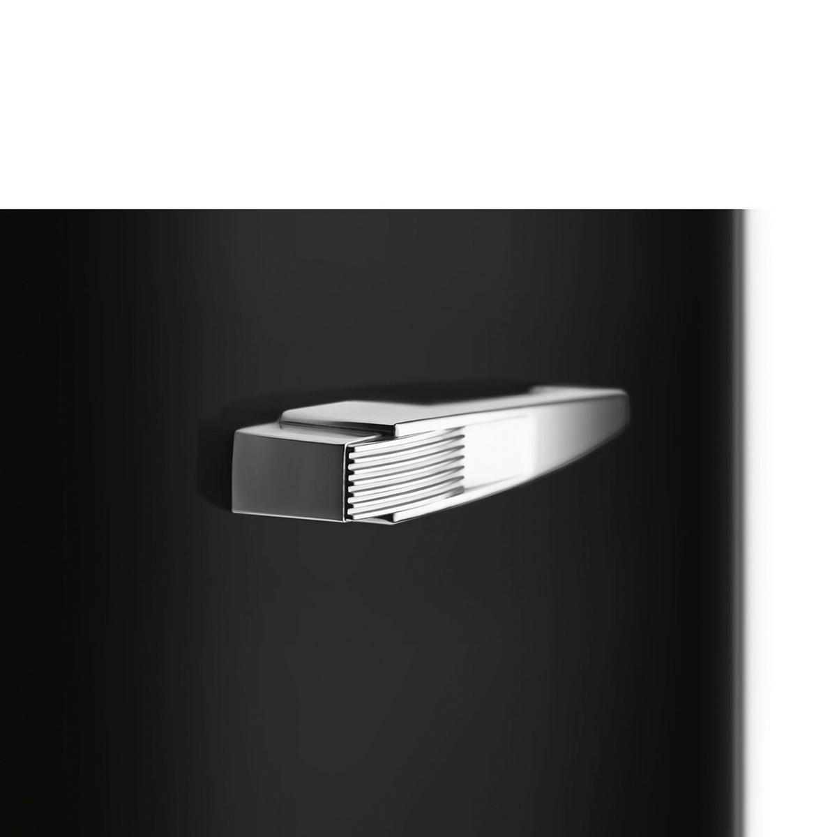 KÜHLSCHRANK 60/150/72,8 cm FAB28RBL6  - Schwarz, Basics, Glas/Metall (60/150/72,8cm) - SMEG