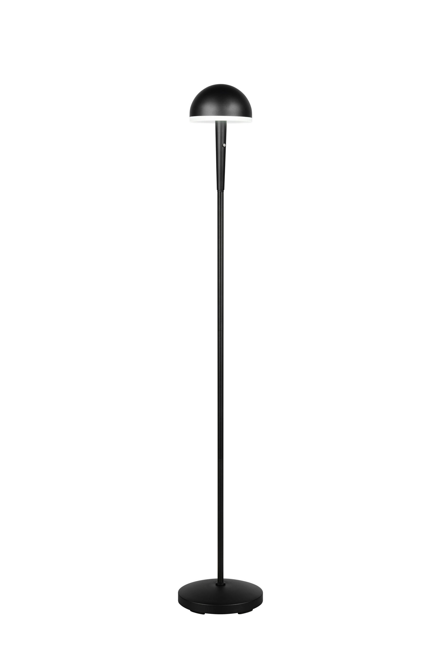 LED-STEHLEUCHTE - Weiss/Schwarz, Basics, Kunststoff/Metall (22/130,5cm)