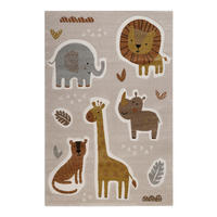 KINDERTEPPICH 140/200 cm Nala & Friends Tier  - Multicolor, Basics, Textil (140/200cm)