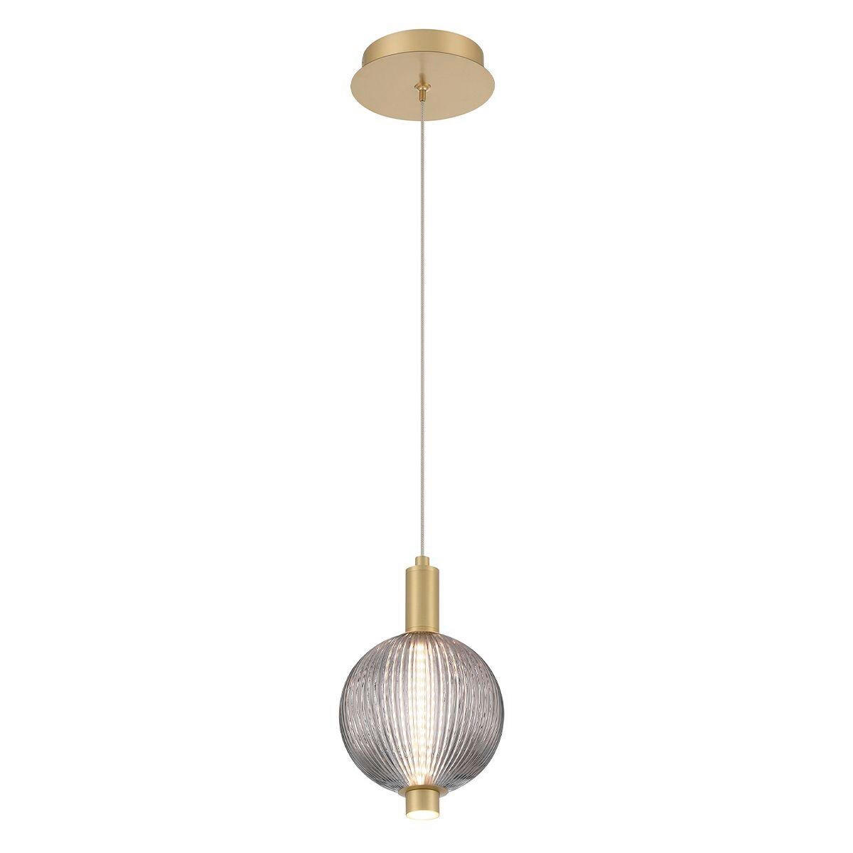 PENDELLEUCHTE Eurofase 15,2/272 cm   - Goldfarben, KONVENTIONELL, Glas/Metall (15,2/272cm) - Elstead Lighting