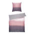 BETTWÄSCHE Satin Hellgrau, Hellrosa, Weiß 155/220 cm - Hellrosa/Hellgrau, Basics, Textil (155/220cm)